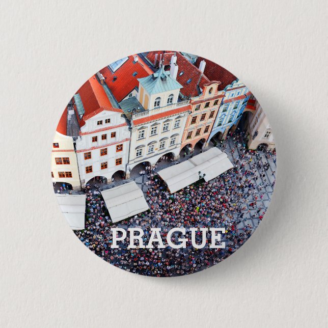 Prague, Czech Republic 2 Inch Round Button (Front)