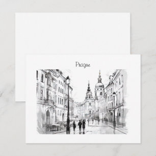 Prague Czech Republic Holiday Card