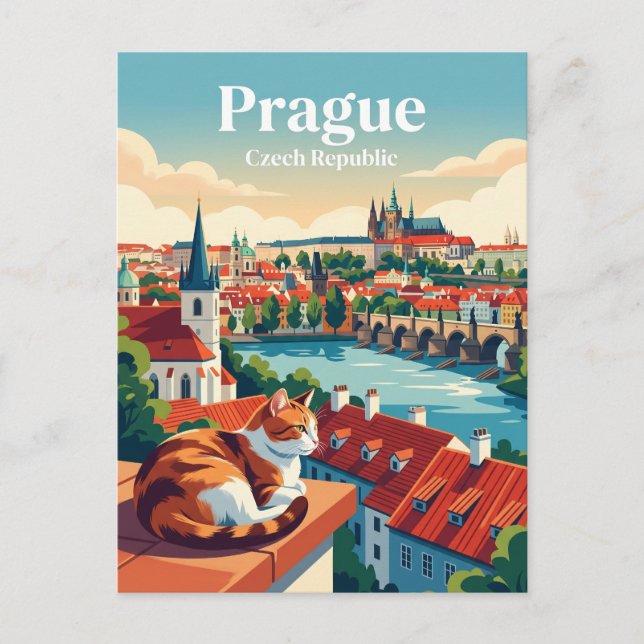 Prague Czech Republic Postcard (Front)