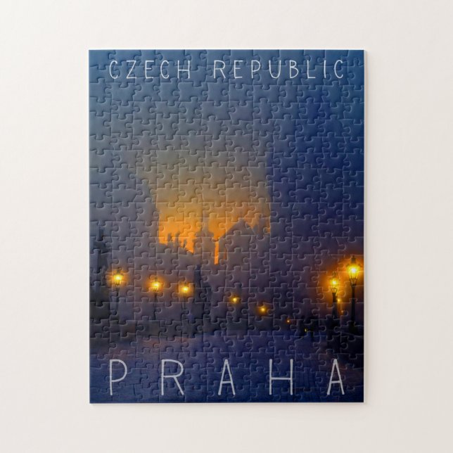 Prague Czech Republic Praha Charles Bridge Jigsaw Puzzle (Vertical)
