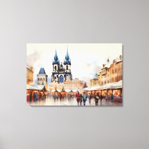 Prague, Czech Republic - Stretched Canvas Print