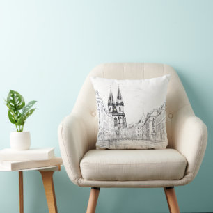 Prague Czech Republic Throw Pillow