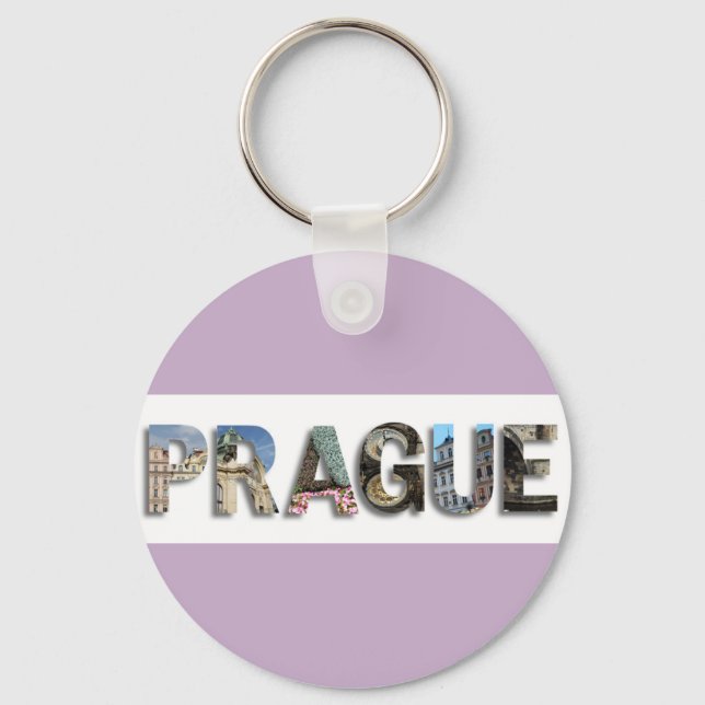 Prague Czech Republic Travel Photos Keychain (Front)