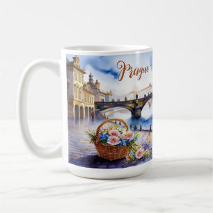 Prague - Czech Republic Watercolor Sketch Coffee Mug