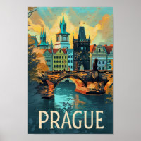 Prague Czech Vintage Famous Travel Place