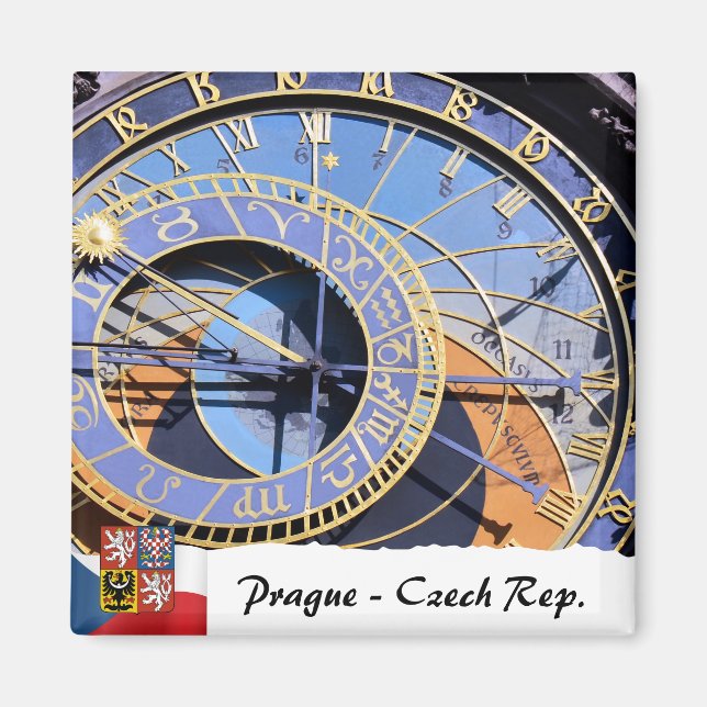 Prague, Famous Astronomical Clock / Orloj Magnet (Front)