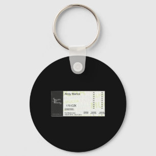 Prague Gallery Exhibition Ticket Sticker Keychain