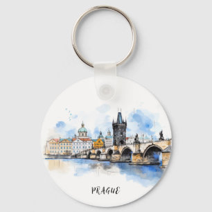 Prague old keychain