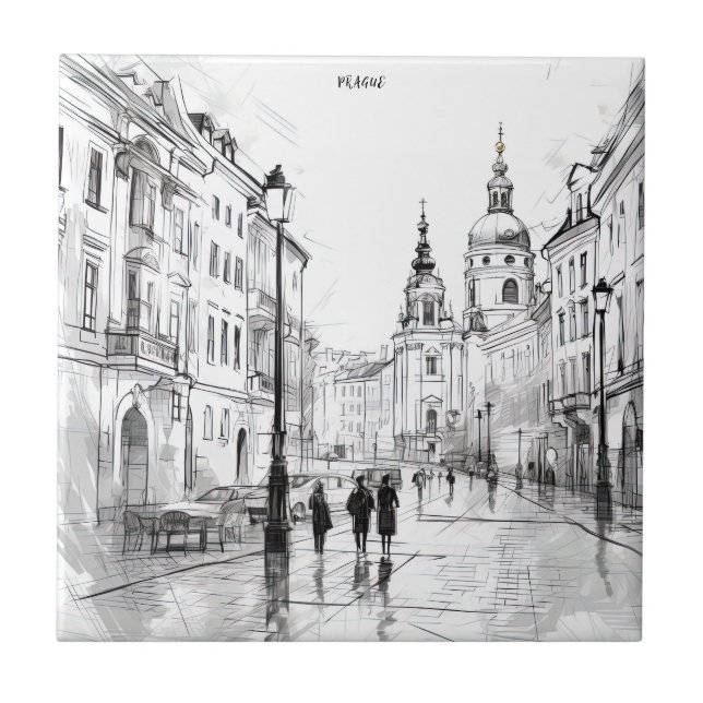 Prague old tile (Front)