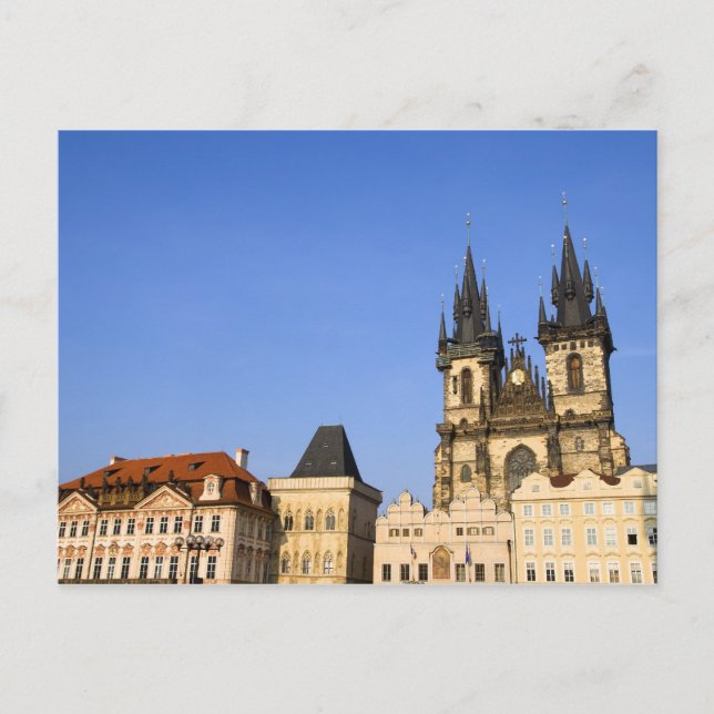 Prague Old Town in Czech Republic Postcard (Front)