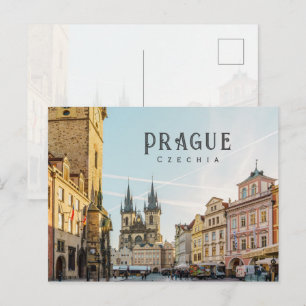 Prague Old Town Square, Czechia travel photo Postcard