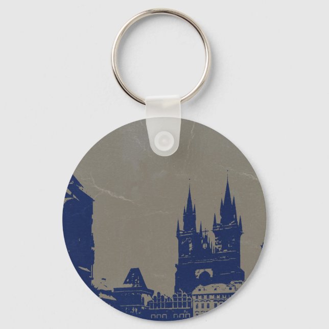 PRAGUE OLD TOWN SQUARE KEYCHAIN (Front)