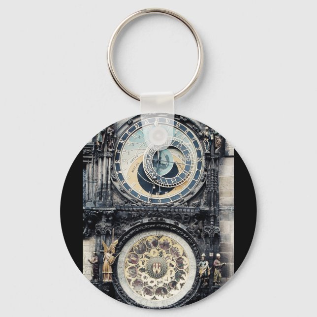 Prague Orloj Keychain (Front)