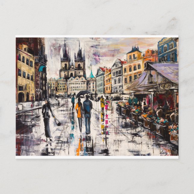 Prague, Staromestska Postcard (Front)