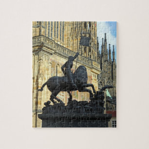 Prague statue jigsaw puzzle