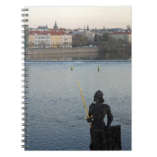 Prague statue notebook