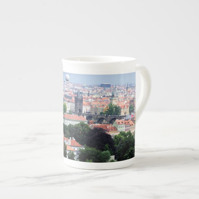 Prague View Bone China Mug (Front Right)