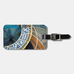 Prague's Astronomical and Zodiac Clock Luggage Tag