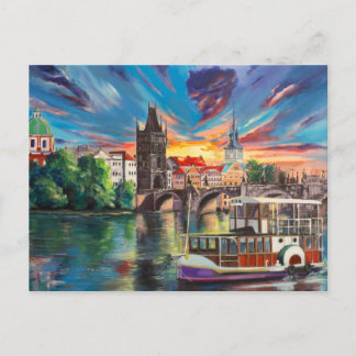 Prague's fairytales postcard