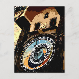 Praha Clock tower Postcard