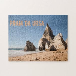 Praia da Ursa beach in Portugal gift Jigsaw Puzzle