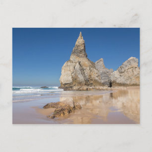 Praia da Ursa beach rocks in Portugal gift Poster Holiday Postcard
