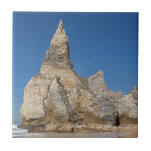 Praia da Ursa beach rocks in Portugal gift Poster  Tile