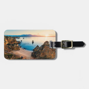 Praia do Camilo Beach Portugal stylized Luggage Tag