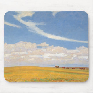 Prairie After Storm by Maynard Dixon, Vintage Art Mouse Pad