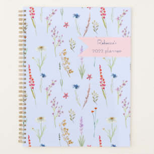Prairie de Fleurs Sauvages Bleu Personnalisé