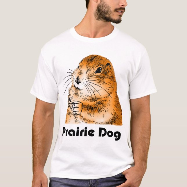 prairie dog (A back figure) T-Shirt (Front)