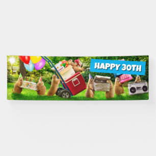 Prairie Dog Birthday Party Banner