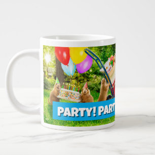 Prairie Dog Birthday Party Large Coffee Mug