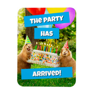 Prairie Dog Birthday Party Magnet
