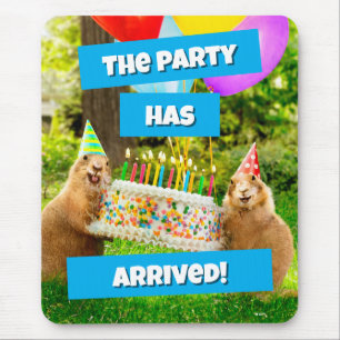 Prairie Dog Birthday Party Mouse Pad