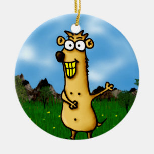 Prairie Dog Ceramic Ornament