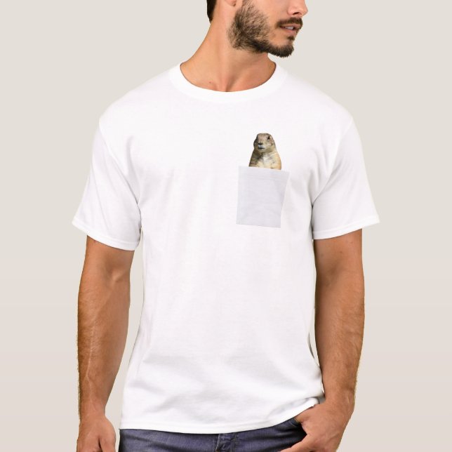 Prairie Dog dans ma poche Drôle T-shirt (Devant)