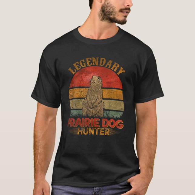 Prairie Dog Vintage Cool Graphic T-Shirt (Front)
