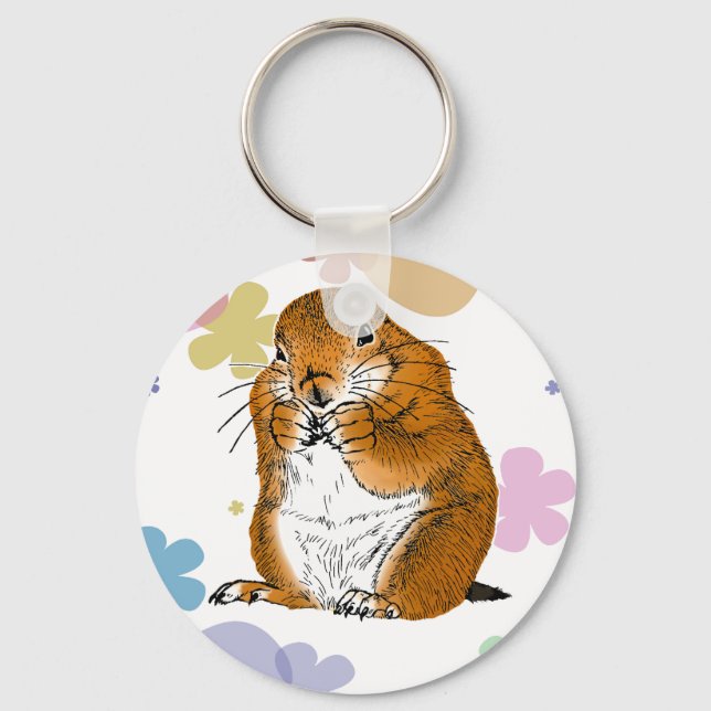 prairie dog which stands keychain (Front)