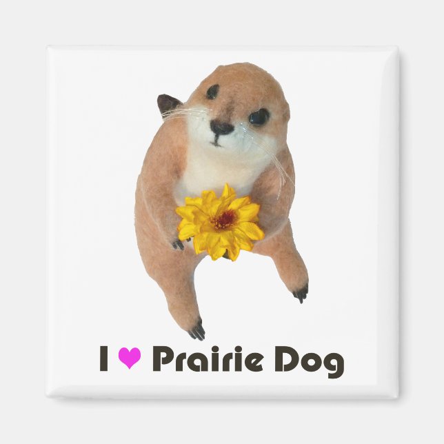 prairie dog's stuffed toy magnet (Front)