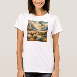 Prairie Dusk: Women’s Western Tee
