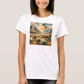 Prairie Dusk: Women’s Western Tee