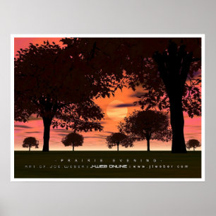 Prairie Evening Poster
