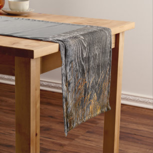 Prairie Harvest Wheat On Barn Board Short Table Runner