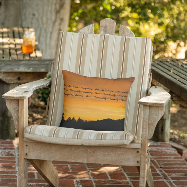 Prairie Hills At Sunset Photograph Throw Pillow (Chair)