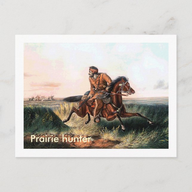 Prairie hunter postcard (Front)