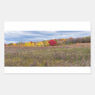 prairie landscape in autumn at afton state park sticker