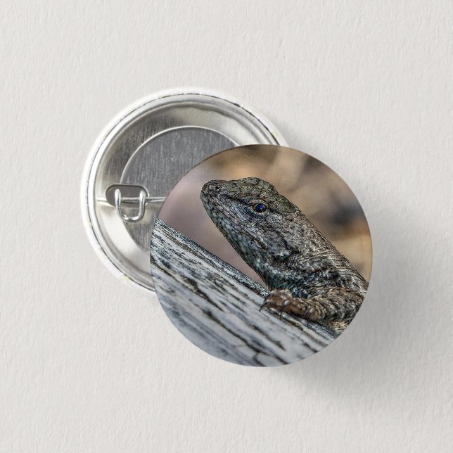 Prairie Lizard 1 Inch Round Button (Front & Back)