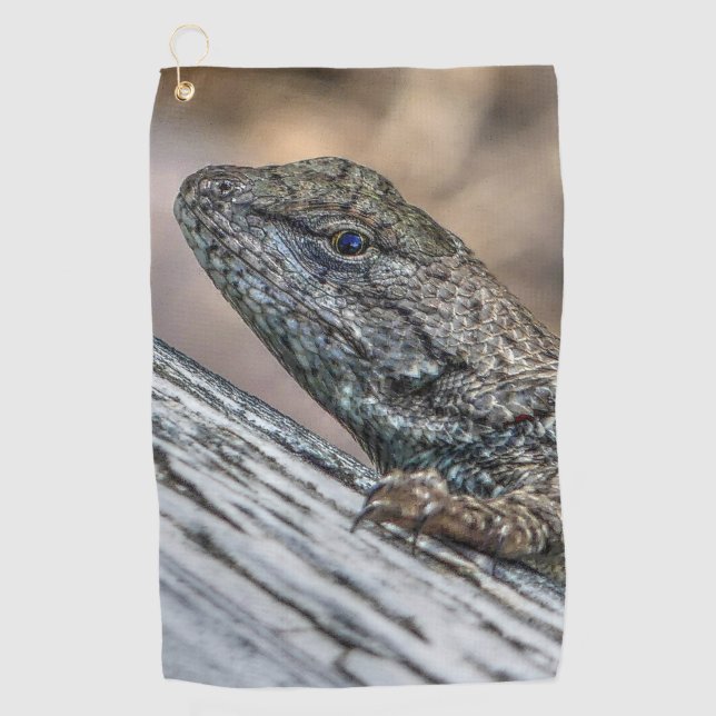 Prairie Lizard Golf Towel (Front)