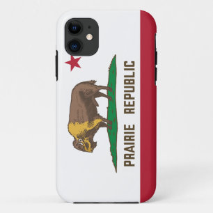 Prairie Republic Bison Flag Great Plains iPhone 11 Case